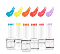Nicedeco Esmaltes Semipermanentes Para Uñas Sin crueldad UV/LED Soak-Off Colores Vibrantes y Duraderos Vegano 6 x 8ML SET 4