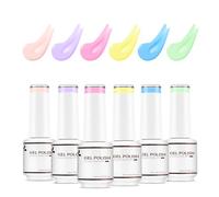 Nicedeco Esmaltes Semipermanentes Para Uñas Sin crueldad UV/LED Soak-Off Colores Vibrantes y Duraderos Vegano 6 x 8ML SET 2