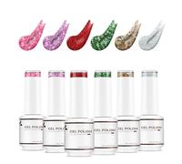 Nicedeco Esmaltes Semipermanentes Para Uñas Sin crueldad UV/LED Soak-Off Colores Vibrantes y Duraderos Vegano 6 x 8ML SET 11