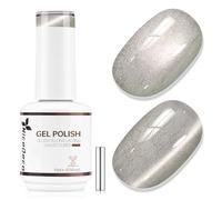 Nicedeco Gel de Uñas Ojo de Gato Efecto Peludo con Imán - Brillo Holográfico Reflectante Textura Cristal Translúcida - Esmalte UV LED Remojable, Larga Durabilidad para Salón y Manicura DIY 15ml - 651