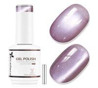 Nicedeco Gel de Uñas Ojo de Gato Efecto Peludo con Imán - Brillo Holográfico Reflectante Textura Cristal Translúcida - Esmalte UV LED Remojable, Larga Durabilidad para Salón y Manicura DIY 15ml - 646