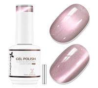 Nicedeco Gel de Uñas Ojo de Gato Efecto Peludo con Imán - Brillo Holográfico Reflectante Textura Cristal Translúcida - Esmalte UV LED Remojable, Larga Durabilidad para Salón y Manicura DIY 15ml - 644