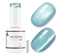 Nicedeco Gel de Uñas Ojo de Gato Efecto Peludo con Imán - Brillo Holográfico Reflectante Textura Cristal Translúcida - Esmalte UV LED Remojable, Larga Durabilidad para Salón y Manicura DIY 15ml - 653