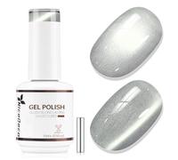 Nicedeco Gel de Uñas Ojo de Gato Efecto Peludo con Imán - Brillo Holográfico Reflectante Textura Cristal Translúcida - Esmalte UV LED Remojable, Larga Durabilidad para Salón y Manicura DIY 15ml - 642