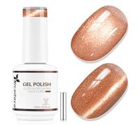 Nicedeco Gel de Uñas Ojo de Gato Efecto Peludo con Imán - Brillo Holográfico Reflectante Textura Cristal Translúcida - Esmalte UV LED Remojable, Larga Durabilidad para Salón y Manicura DIY 15ml - 648