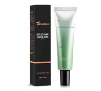 Nicedeco Gel Suave Para Uñas - Pegamento Sólido 30ml No Adhiere a la Mano, No Necesita Brocha - Lámpara Curado Necesario - Súper Fuerte, Presión Sobre Clavo