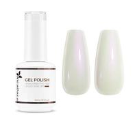 Nicedeco Pearl Gel Esmalte de Uñas, 15ml Esmalte de Gel Brillo de Concha Nacarada Sparkle Sparky Gel de Uñas Brillante UV/LED Soak-Off Manicura Pedicura- 001