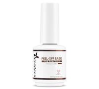 Nicedeco Peel Off Base Coat 15ML Gel Nail Polish Peelable Base Coat Clear Removable Gel Polish Para Practicar Nail Art UV LED Required
