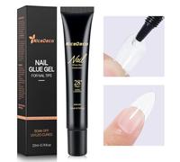 Nicedeco Pegamento Para Uñas 22ML Semi Sólido Super Pegajoso Uñas Duradero Postizas UV/LED Cured, Ideal Para Uñas Falsas Completas, Media Uñas Y Efectos 3D, Sin Necesidad De Brocha Vegano