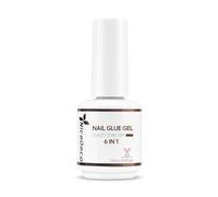 Nicedeco Pegamento Para Uñas Gel 6 En 1 Con Pincel - 15 ML Adhesivo Transparente Nail Bond Acrílicas Ultrarrápido