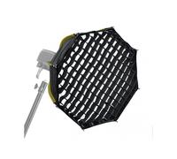 NiceFoto mini-50g 50cm/ 20in Mini Octagonal Softbox with Removeable Diffuser Cloth Honeycomb Grid Storage Bag for Mini Bowens Mount LED Video Lights