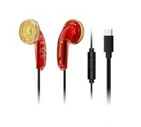 NICEHCK 10th Anniversary Limited Edition - Auriculares con cable USB-C con DAC, auriculares HiFi con micrófono, audio de 32 bits, auriculares para iPhone 15, laptop, dispositivos Android (rojo tipo C