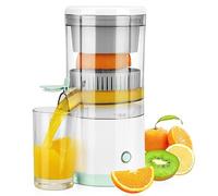 Nicehelper - Exprimidor de cítricos, exprimidor eléctrico de naranja recargable, portátil, inalámbrico, con cable de carga USB, fácil de usar y limpiar, prensa de frutas para naranja, limón, pomelo