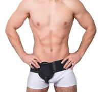 NICEIN®Cinturon Hernia Inguinal,Braguero Hernia Inguinal Hombre,Se Adapta Al lado Izquierdo o Derecho,Hernia Inguinal Hombre,Faja Hernia Umbilical Hombre para Aliviar el Dolor (Negro-M)