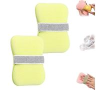 Nicelifehack Double-Sided Bath Foaming Bag, 2-in-1 Bathroom Soap Sponge Bath Sponges, Portable Fun Soap Face Wash Sponge for Men & Women