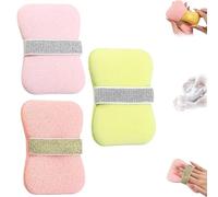 Nicelifehack Double-Sided Bath Foaming Bag, 2-in-1 Bathroom Soap Sponge Bath Sponges, Portable Fun Soap Face Wash Sponge for Men & Women