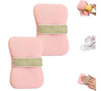 Nicelifehack Double-Sided Bath Foaming Bag, 2-in-1 Bathroom Soap Sponge Bath Sponges, Portable Fun Soap Face Wash Sponge for Men & Women
