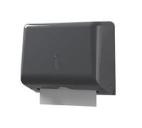 NICEME Dispensador de Toallas de Papel, Dispensador de Cajas de Pañuelos Montado en La Pared para Toallas de Papel Multifold, Almacenamiento de Papel Higiénico, Acomodar 200 Hojas-Gris