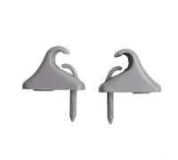 Niceminiwall 2 soportes de gancho para visera solar 85235-1C300QS retenedor de plástico duradero para Getz 2002-2011 para una instalación segura y estable