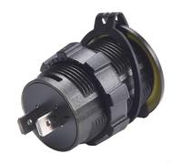 Niceminiwall 36V-108V Dual USB Quick Charge Socket Outlet Waterproof Electric Motorcycle Phone Charger with Switch, 5V Output ABS Car and Truck Power Adapter for Mobile