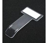 Niceminiwall 5 clips de soporte de billetes de aparcamiento con cinta adhesiva para visualización de permisos, tarjetas y notas, organizador de plástico para el interior del vehículo