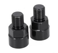 Niceminiwall Adaptador de pedal de aleación de aluminio, convertidor de rosca de 2 a 9/16 pulgadas para cambio de rosca de brazo de manivela, se adapta a componentes estándar y piezas para ciclismo