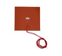 Niceminiwall Almohadilla calefactora de silicona de 200 W y 12 V, 200 x 200 mm, impermeable, IP65, flexible, con refuerzo de fibra de vidrio para transferencia térmica y