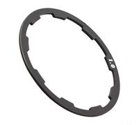 Niceminiwall Arandelas espaciadoras ranuradas de aleación de aluminio de 0,5/0,85/2,0/2,18/2,35/2,5 mm para eje de pedalier y cuerpo de cubo de casete, compatible con 7/8/9/10/11 velocidades (negro 1