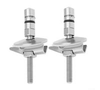 Niceminiwall Bisagras de asiento de inodoro de acero inoxidable, 2 unidades, soporte de fijación M6 x 71,5 mm, resistente al óxido, compatible con asientos de inodoro LUVETT para una fácil instalación