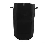 Niceminiwall Bolsa de compostaje de jardín, papelera de tela no tejida, gran capacidad, 15 galones/57 litros, contenedor de basura de cocina al aire libre para cocina, jardín, patio (negro)