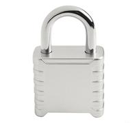Niceminiwall Candado de combinación de 4 dígitos, resistente al agua, aleación de zinc, candado de seguridad para uso en exteriores e interiores, bloqueo de código antirrobo para puerta, cobertizo
