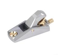 Niceminiwall Cepillo de bloque de ángulo bajo de boca ajustable, plano de mano de aleación de aluminio para carpintería y fabricación de modelos en miniatura, herramienta de desbarbado (B)
