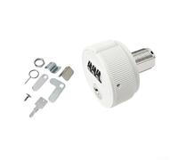 Niceminiwall Cerradura mecánica de combinación con llave, cerradura de seguridad de contraseña de 3 dígitos para armarios, cajones y taquillas, aleación de zinc y construcción de ABS, compatible con