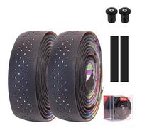 Niceminiwall Cinta de silicona antideslizante ventilada para manillar de bicicleta y absorción de golpes para EVA (negro)