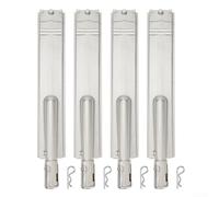 Niceminiwall CITCAST - Quemador de parrilla de repuesto 304 SS 16516 26106 44305, doble gas compatible con distribución uniforme del calor, 16 pulgadas x 3.1 pulgadas (2 unidades)