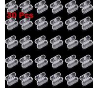 Niceminiwall Clips de conector de plástico para cable de 10 bolas, romano o vertical para persianas de ventana y cortinas, hebilla de cuentas blancas de 4,5 x 6 mm para vivir (30 piezas)