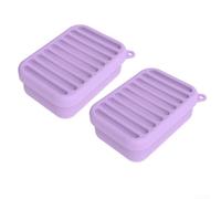 Niceminiwall Contenedores de silicona para almacenamiento de alimentos, plegable, rectangular, hermético, a prueba de fugas, apto para microondas, apilable, contenedor de preparación de comidas con