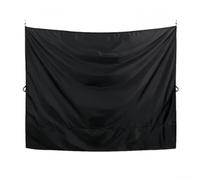 Niceminiwall Cortinas negras grandes para coche, cortinas de ducha para puerta trasera de furgoneta cámper, con ganchos, ducha ajustable al aire libre, doble capa, cambiante, cubierta de coche, camión