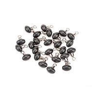 Niceminiwall Cuentas giratorias de polea de pesca, 8 x 5 mm, componentes de cobre de plástico para pesca de mar y carpa, zig Rig Slider y aparejos de línea con clip giratorio rodante, fuerte 40 libras