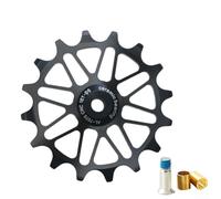 Niceminiwall Desviador trasero de cerámica 16T 18T estrecho ancho aleación de aluminio compatible con carretera de 7 a 12 velocidades, diseño hueco ligero para (negro 16T)