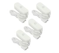 Niceminiwall Detector de fugas de agua WiFi, alarma de inundación de 80 dB con cable de detección de 1 m, sensor inteligente de fugas de agua (4 piezas)