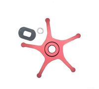 Niceminiwall Drag - Conjunto de mango de metal de 62 mm para carretes de pesca BF7 BF8 IB7 IB8 y Zenon Series Baitcasting, pieza de carrete de repuesto para 3.5 (mano derecha roja)