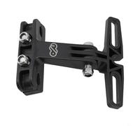 Niceminiwall EBike - Soporte de montaje para luz trasera de sillín eléctrico, compatible con cámara deportiva y material ABS, 80 x 55 mm, color negro