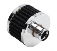 Niceminiwall Filtro de aire de coche de 23 mm, entrada de aire frío, filtro de cono de alto flujo, cubierta de válvula de ventilación del motor, construcción de metal, protección mejorada del motor de