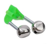 Niceminiwall Juego de 10 alarmas de mordida de pesca con punta de caña de metal con clip de abrazadera para cañas de pescar, indicador de golpe sensible para pesca de carpa, mar y agua dulce