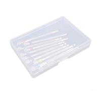 Niceminiwall Juego de 10 destornilladores de precisión para relojero, destornilladores de reparación de gafas de 0,6 a 2,0 mm
