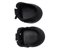 Niceminiwall Juego de 2 botas de goma antideslizantes para equitación y terapia, diseño negro duradero para proteger lesionados (XL)