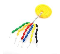 Niceminiwall Juego de 30 cuentas de tapón de flotador de pesca, topes de línea de goma con conectores de amortiguador de aparejo para bobbers y aparejos de terminal, 5 tamaños SS/S/M/L/LL, ovalado
