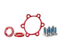 Niceminiwall Juego de adaptadores de buje de aluminio: delantero de 15 x 100 mm a 110 mm y trasero de 12 x 142 mm a 148 mm, kit de conversión de impulso para bicicletas y bicicletas, negro anodizado