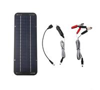 Niceminiwall Kit de mantenimiento de batería de panel solar de 30 W y 12 V con salida USB IP65 impermeable para coche, caravana, barco, motocicleta, remolque, batería de vehículo marino